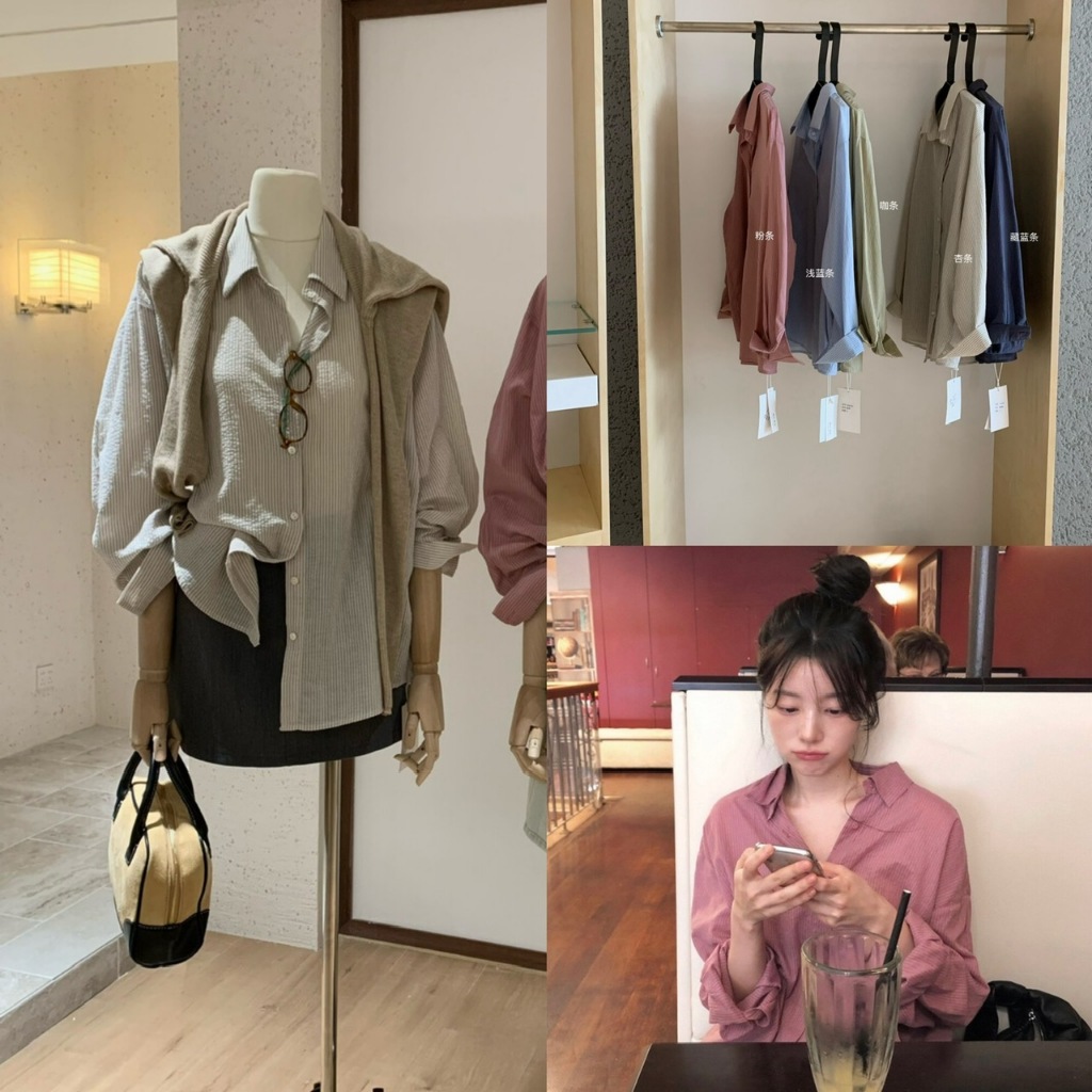 |WGWE WGWE| ELEGANT KOREAN เสื้อเชิ้ตสตรีแขนยาว 6698