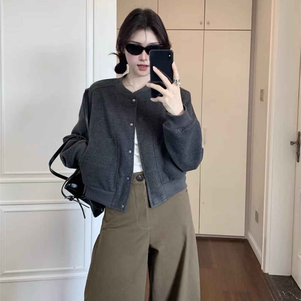 เสื้อแจ็คเก็ตสํานักงานสปอร์ตสั้นคลาสสิกสําหรับผู้หญิง QCCC-TD168