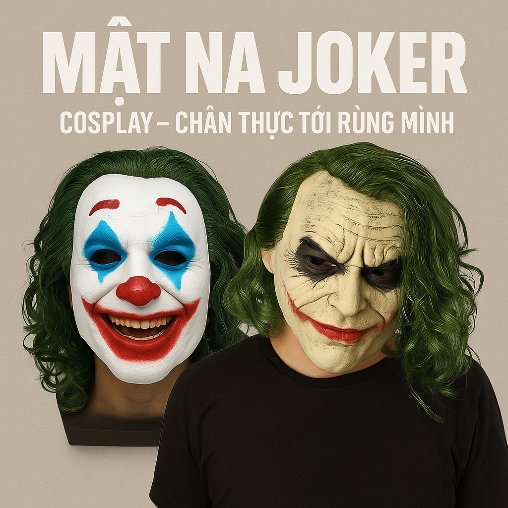 HALLOWEEN COSPLAY JOKER MASK – JOKER / BATMAN MOVIE