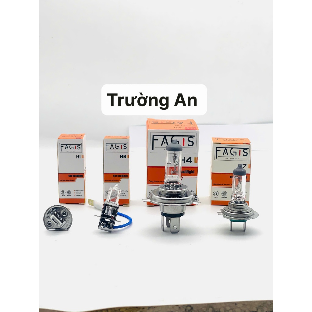 (AN CAR SCHOOL) ของแท้ FAGIS 24V หลอดฮาโลเจน H1, H3, H4, H7 24V