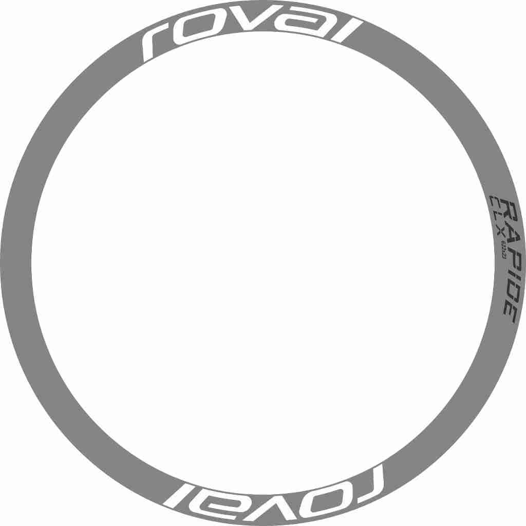 ตัวอักษร ROVAL บนขอบจักรยาน