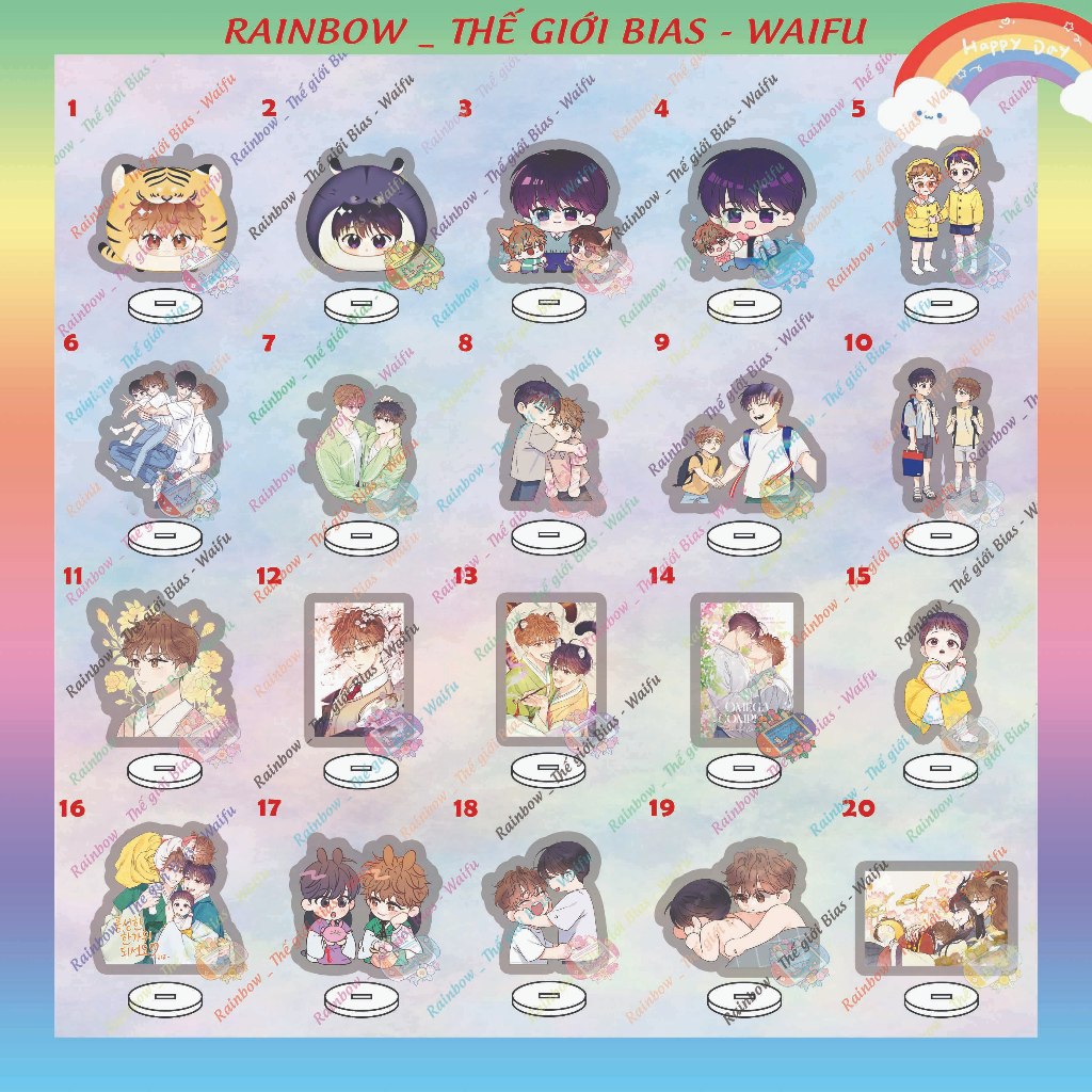 Standee micha Omega complex 5cm อะคริลิครุ่น Omega manhwa complex bl