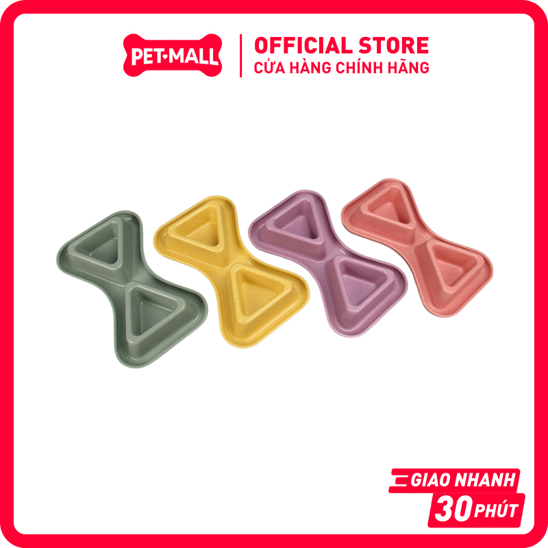 [BO-3169] - ชามคู่กันมด SONICE ทําจากไม้ไผ่สามเหลี่ยม 30x18x6cm Petmall