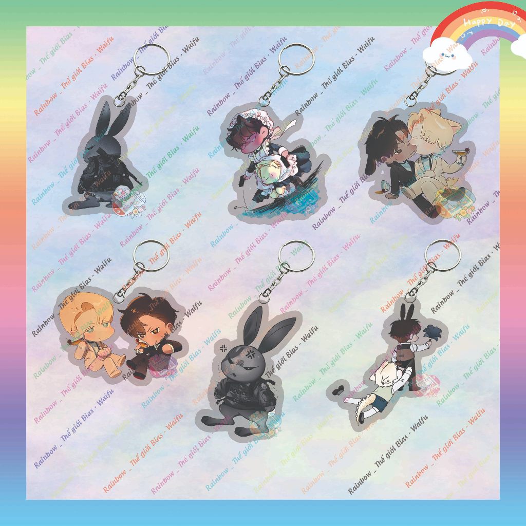 Codename Anastasia micha พวงกุญแจ 5 ซม., พวงกุญแจอะคริลิค Codename Anastasia manhwa bl