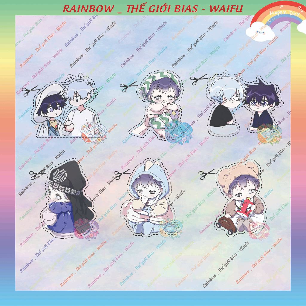 Surge Towards You สติ๊กเกอร์รอยสัก รูปลอก UV Wave ติดตาม You manhwa bl รอยสักเรืองแสง