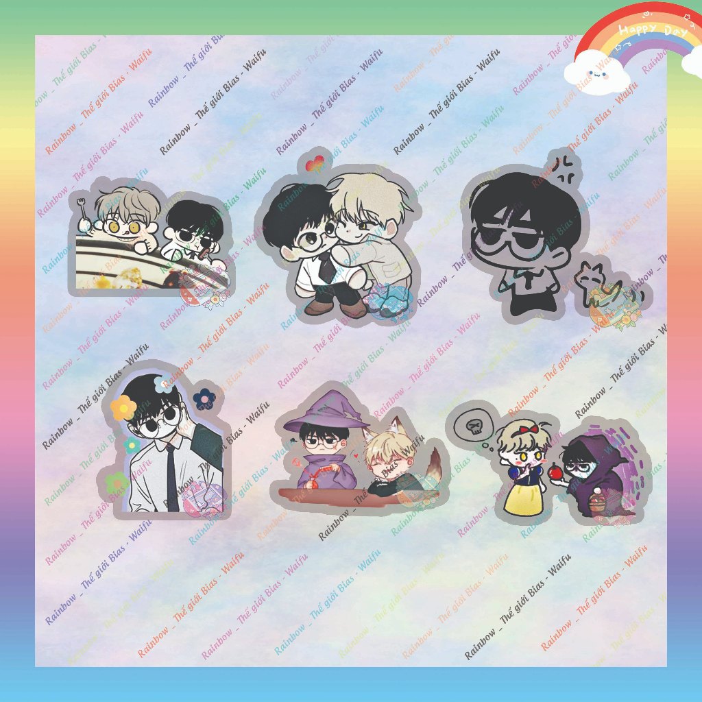 Checkmate UV Decal 5ซม. สติ๊กเกอร์ Checkmate ไม่ซีดจาง manhwa bl