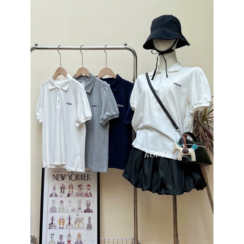 เสื้อโปโล WG.WE ปักโลโก้ - A0365