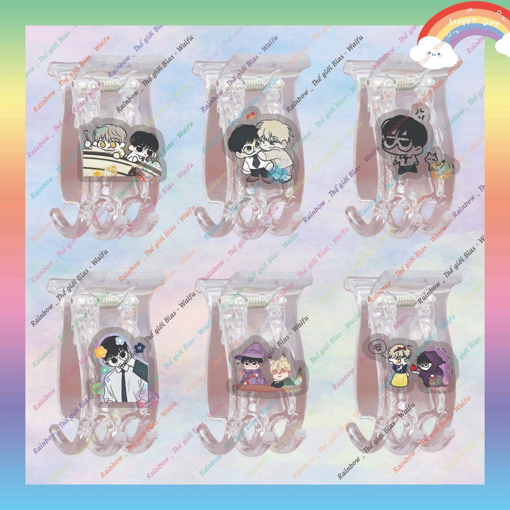 แคลมป์ก้ามปู Checkmate mica แคลมป์อะคริลิค 5 ฟัน manhwa Checkmate bl