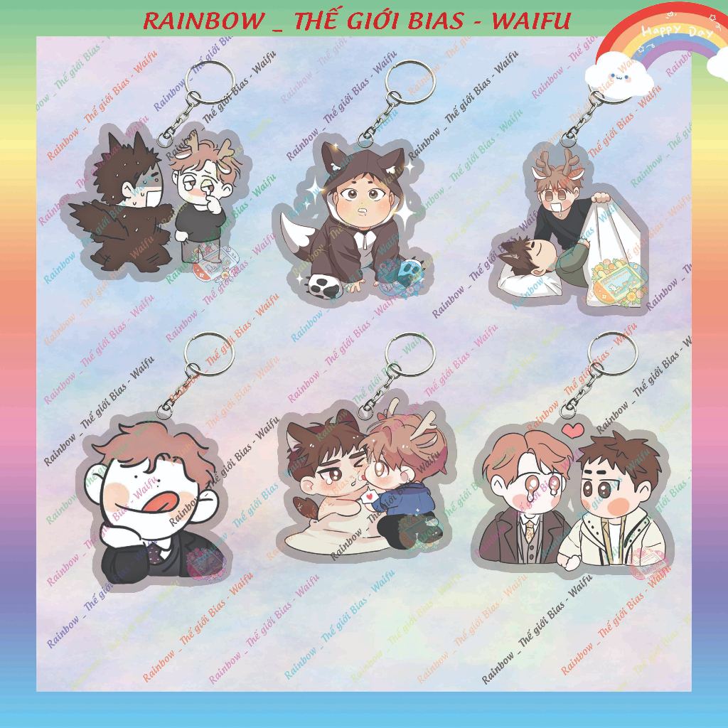 พวงกุญแจไมก้าปลายที่สาม 5ซม. พวงกุญแจอะคริลิค 3rd End manhwa bl