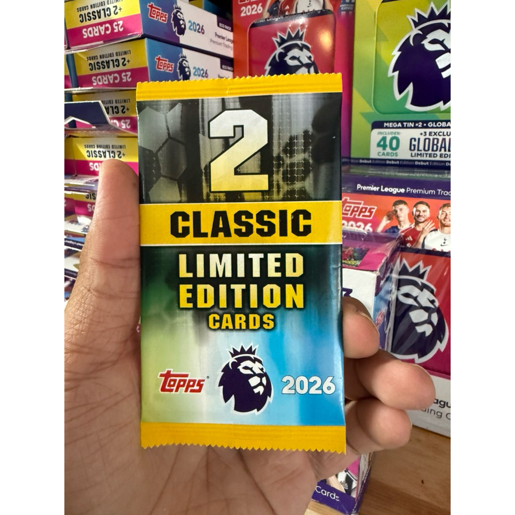 [ แพ็คจํากัด 2 ใบ ] Topps Premier League Limited Pack 2026 25/26 แพ็คการ์ดนักฟุตบอล (แพ็ค 2 ใบ )