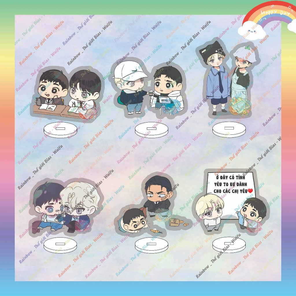 Mica Standee ไฟแบ็คไลท์ 5 ซม. รุ่นอะคริลิค Backlight manhwa bl