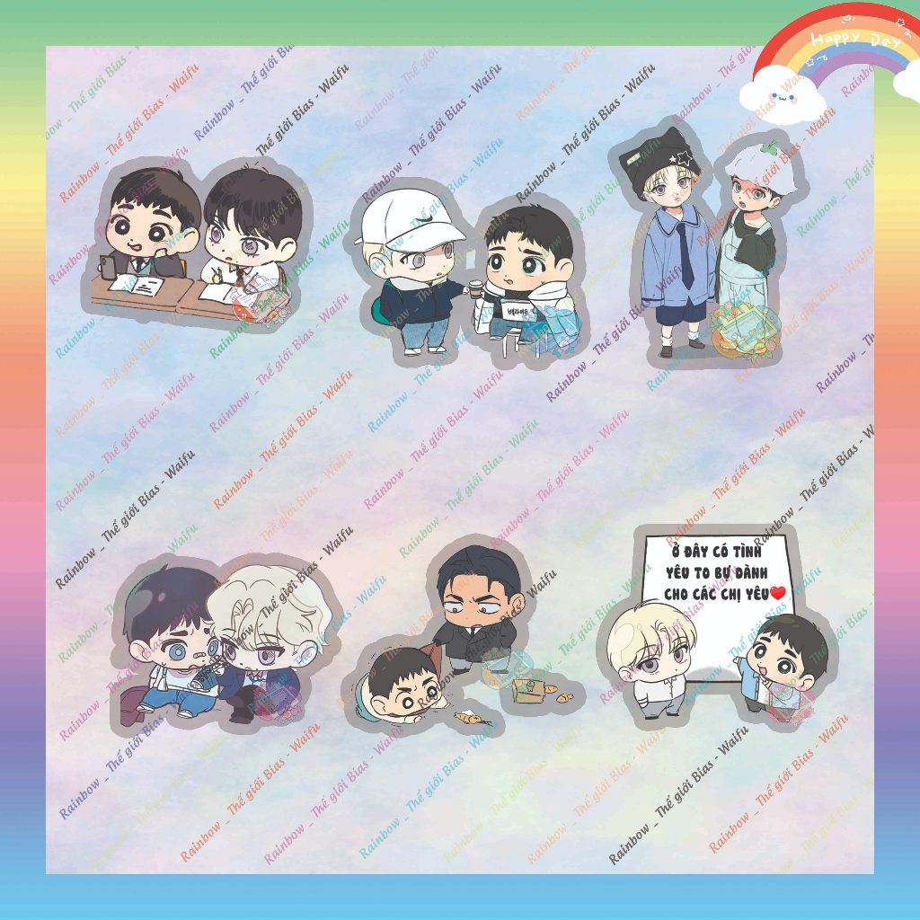 เข็มกลัดไมก้าแบ็คไลท์ แหวนอะคริลิค Backlight manhwa bl