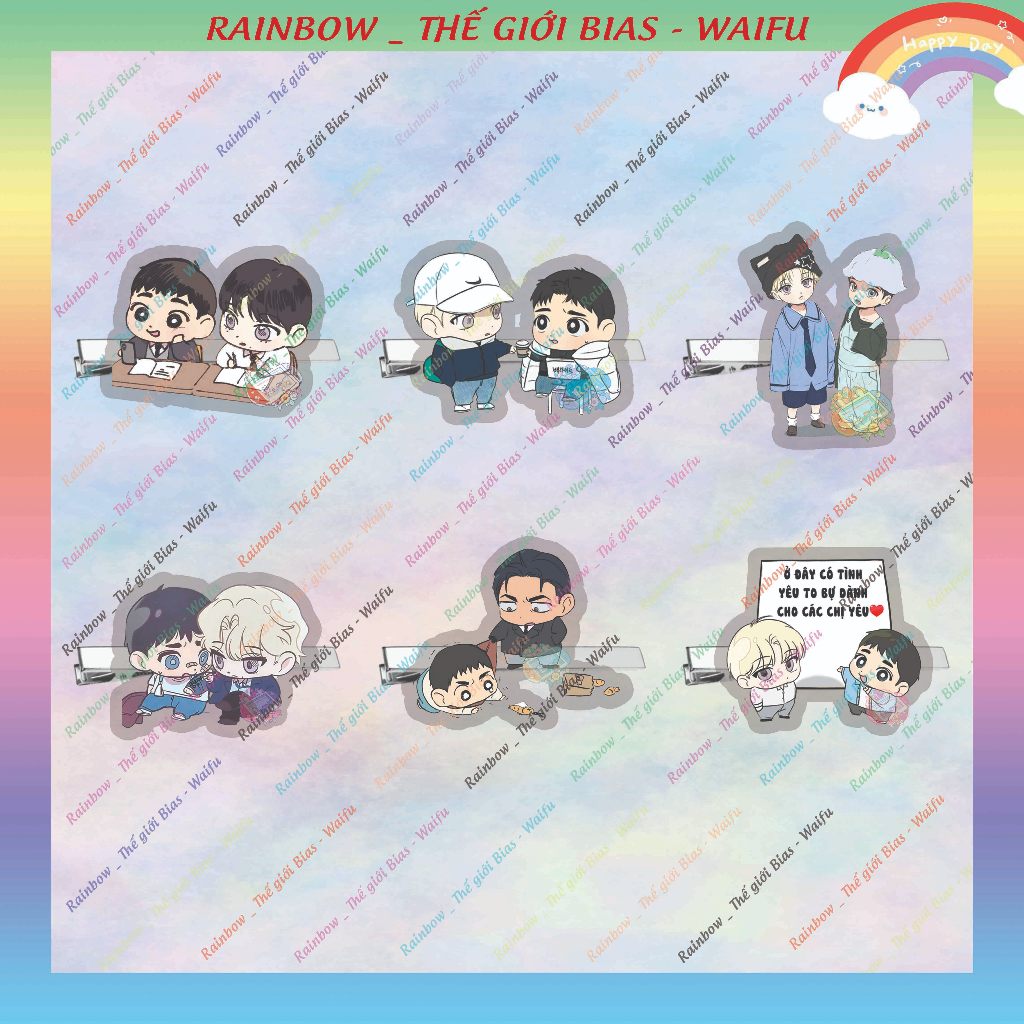 กิ๊บติดผม mica แบ็คไลท์ ยางรัดผมอะคริลิค Backlight manhwa bl