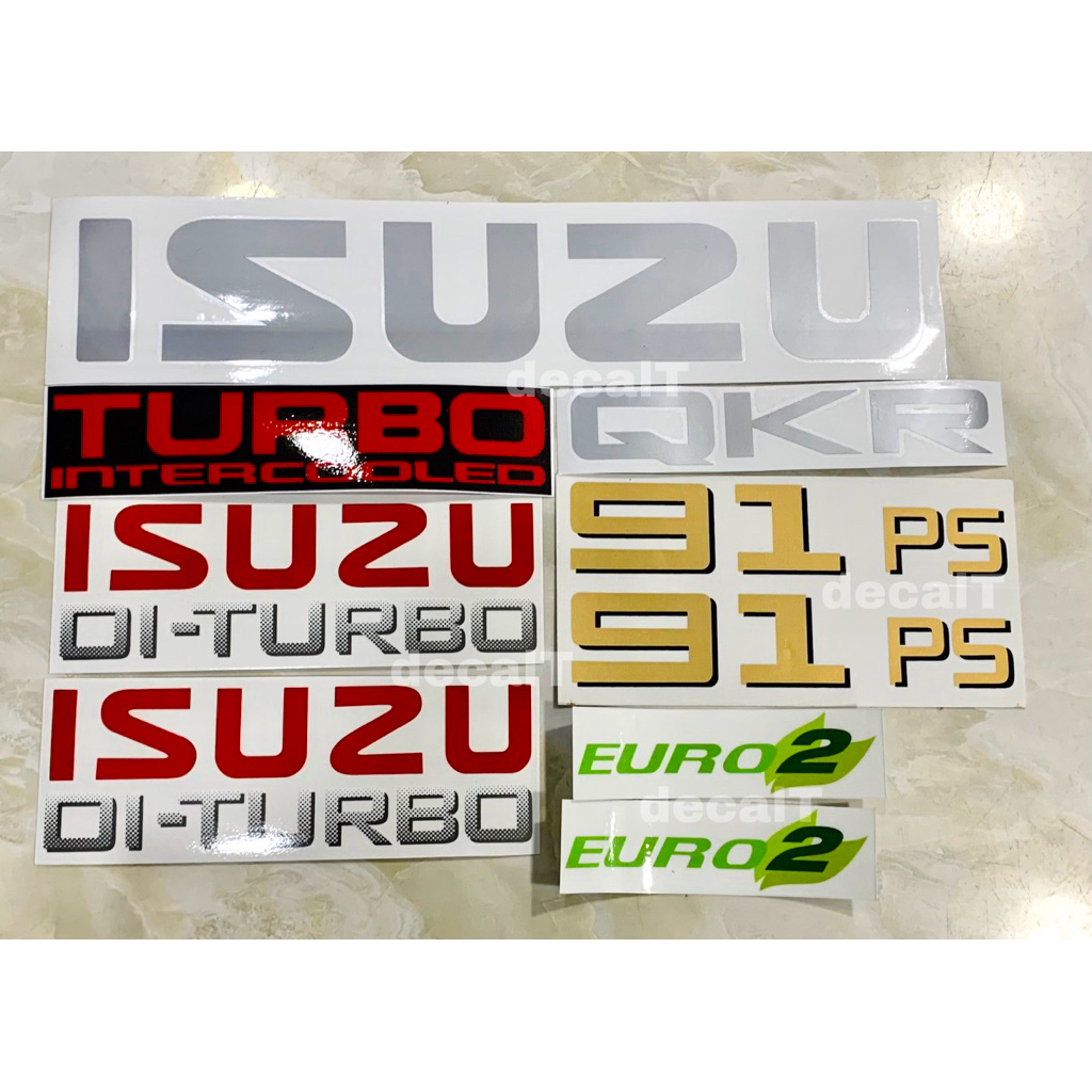 QKR 91PS สติ๊กเกอร์ติดรถบรรทุก Isuzu QKR 91 PS Sticker สติ๊กเกอร์รถบรรทุก Isuzu