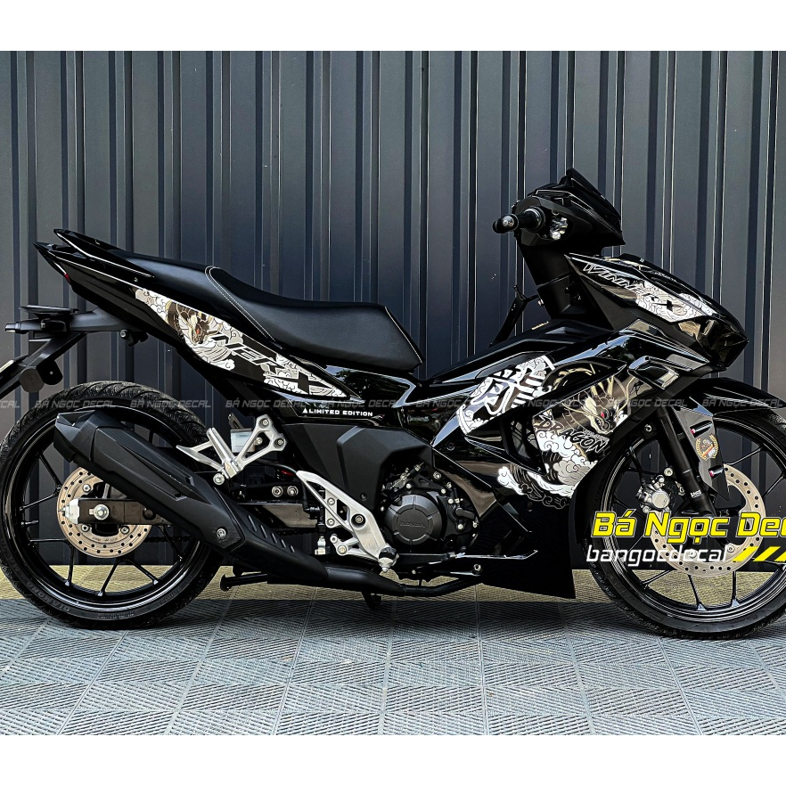 สติ๊กเกอร์ติดรถ Winner X V3 V4 Dragon สี Glossy Black, Matte Black