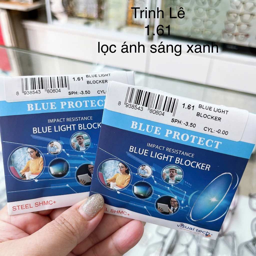 เลนส์กรองแสงสีฟ้า Ultra thin 1.60 Visua tech USA USA