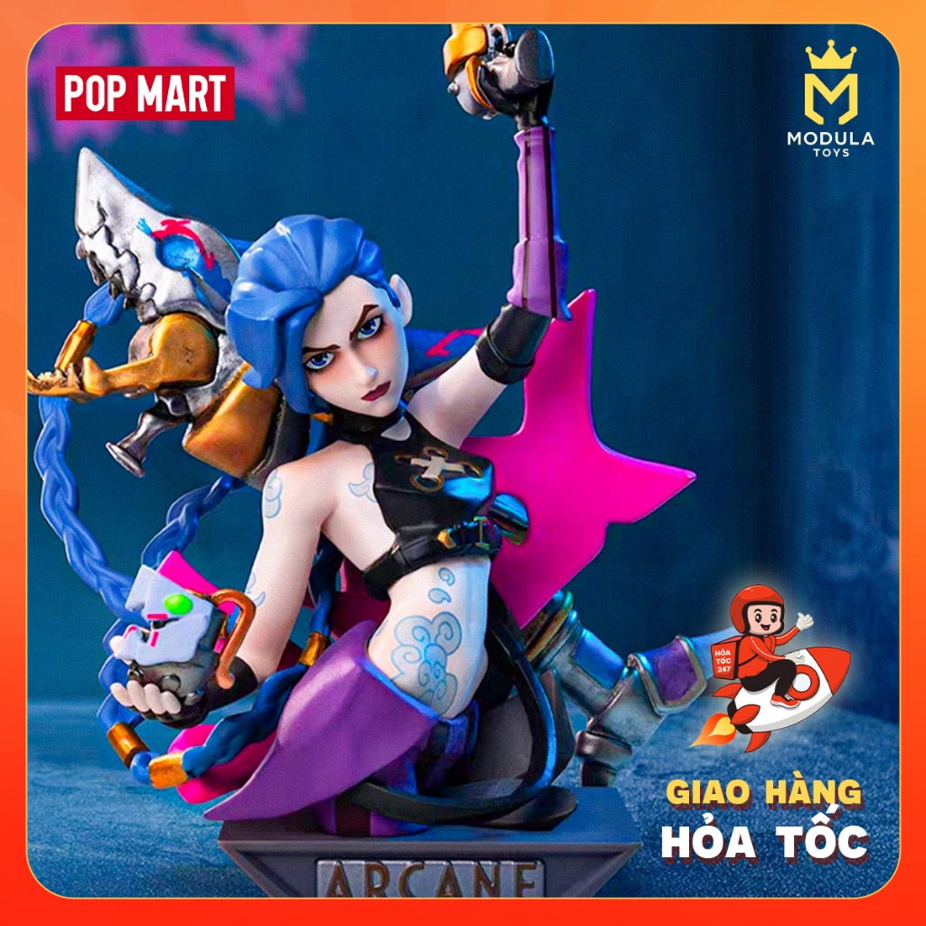 Arcane LOL Figure - Blind Box ของสะสมระดับไฮเอนด์ Pop Mart ของแท้