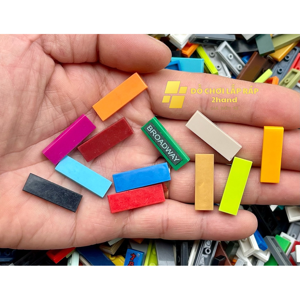 ของเล่นประกอบ-คอมโบ 75 ตัวต่อเรียบ แบน เรียบ 1x3 กระเบื้องปูพื้น - เข้ากันได้กับรหัสอิฐหนุ่ม: 63864 