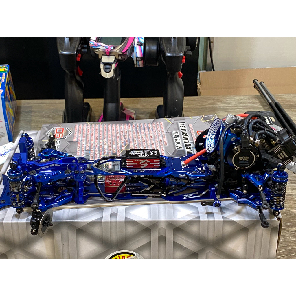 ส่วนประกอบอัพเกรด 3racing d6s เวอร์ชั่นสีน้ําเงิน