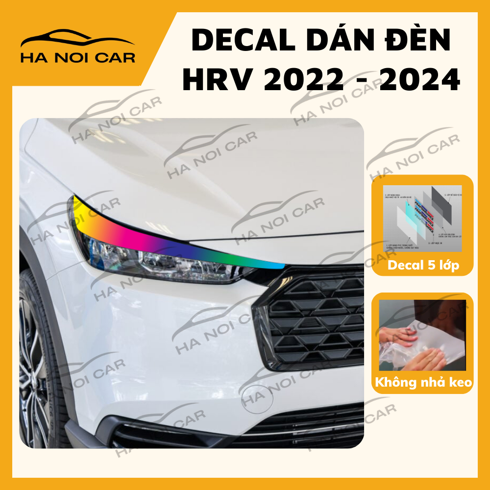 HRV 2022-2024: HRV 2022-2024 รูปลอกเปลี่ยนสีอ่อนสําหรับตกแต่งรถยนต์