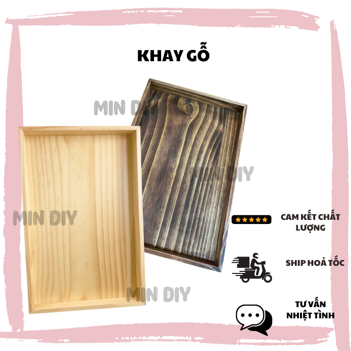 RECTANGULAR WOODEN TRAY