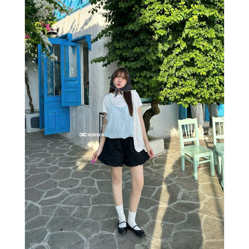 เสื้อยืด U.MI ชุดสายและกระดุมธรรมดา 2 เส้น XONXEN SHOP CODE 33392