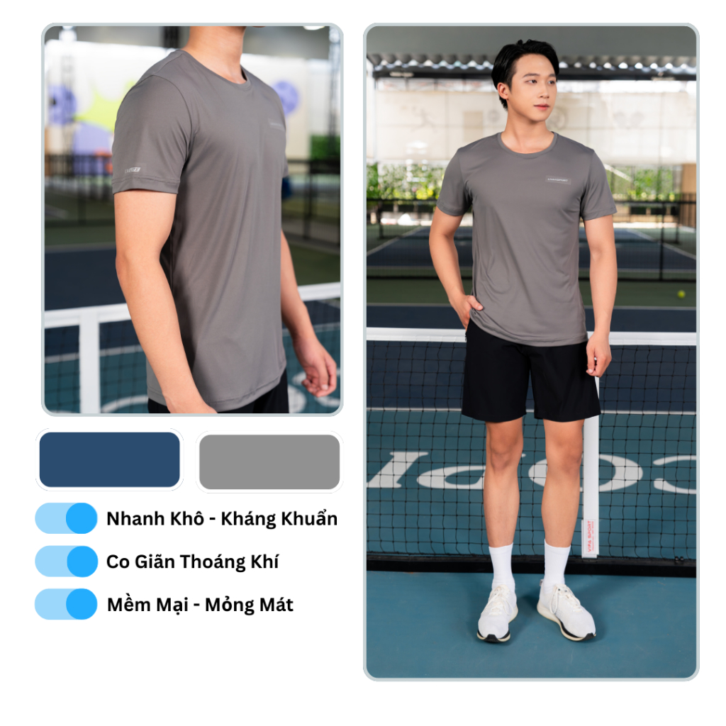 เสื้อวิ่งผู้ชาย Livan LV25S04M205 บาง เบา แห้งเร็ว ความยืดหยุ่นที่ดี เสื้อวิ่งผู้ชาย Cool Livan Spor