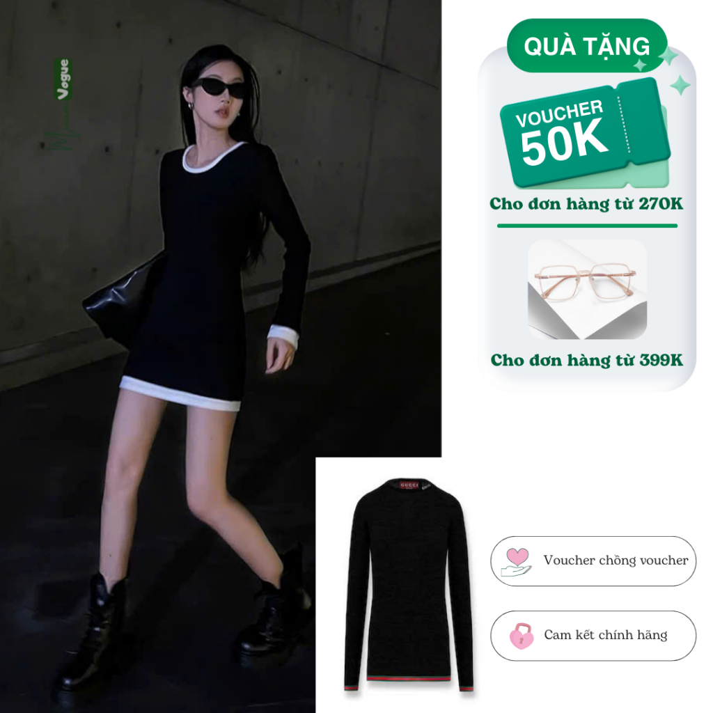 ASOS AUTH UK ชุดเดรสคอขนสัตว์ผ้าฝ้าย 100% ชุดเดรสทรงสลิมเซ็กซี่พร้อมบุคลิกภาพ VNXK ดีไซน์แฟชั่น Mina