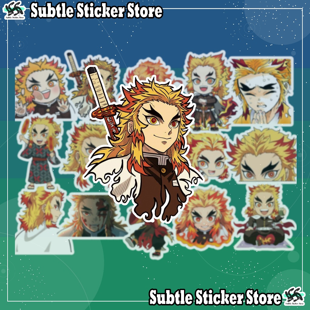 [Kimetsu no Yaiba] - ชุด 10/15 สติกเกอร์ Kyojuro Rengoku อะนิเมะ/มังงะ Demon Slayer สติกเกอร์ตกแต่งก