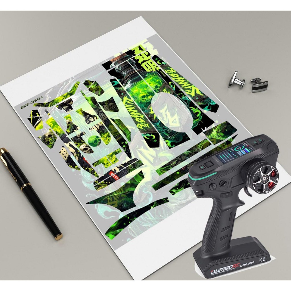 DUMBORC DDF-350 สติ๊กเกอร์รูปลอก, DUMBORC DDF-350 10CH สติ๊กเกอร์ 10 ช่อง, DUMBORC DDF-350 10CH ตัวค