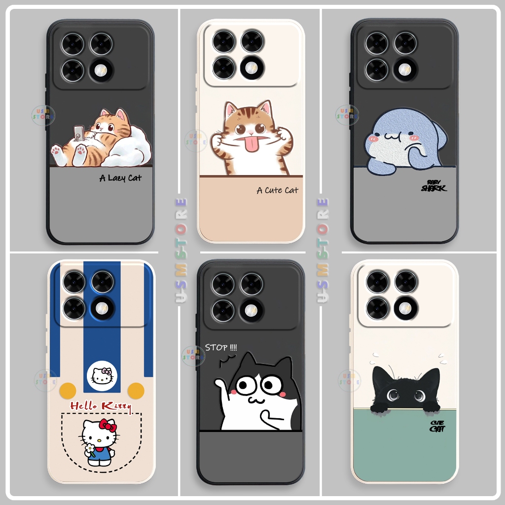 เคส Xiaomi Redmi K70 / K70E / K70 Pro / Poco X6 Pro / Poco F6 Pro, TPU นิ่ม, น่ารัก