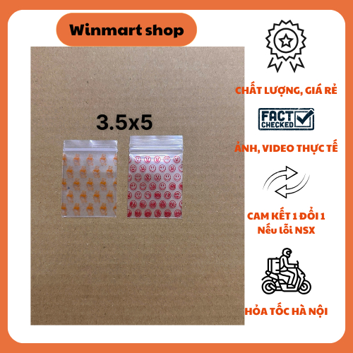 ถุงซิป 100c มีลาย 3.5x5 winmart shop