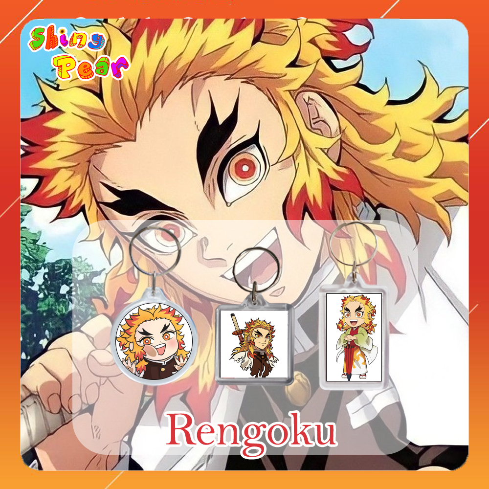 [Kimetsu no Yaiba] - พวงกุญแจ | พวงกุญแจอนิเมะ Kyojuro Rengoku/มังงะ Demon Slayer เป็นของขวัญ ตกแต่ง