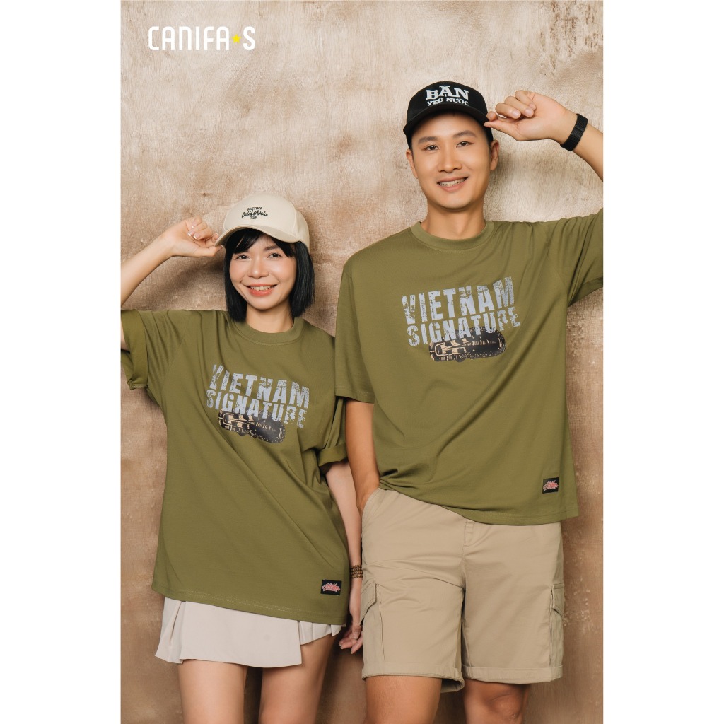 CANIFA S Vietnam เสื้อยืดผู้ใหญ่ unisex 5TS25S031