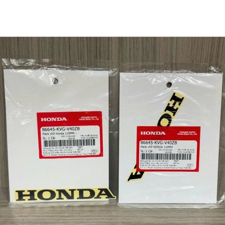 แสตมป์ H0NDA 110 มม. พร้อมพื้นหลังด้านในสีดําแท้ 86645KVGV40ZB
