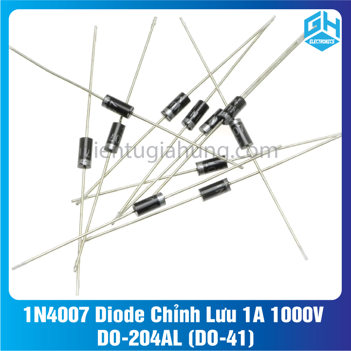 [Combo of 20]1N4007 Rectifier Diode 1A 1000V DO-204AL (DO-41)