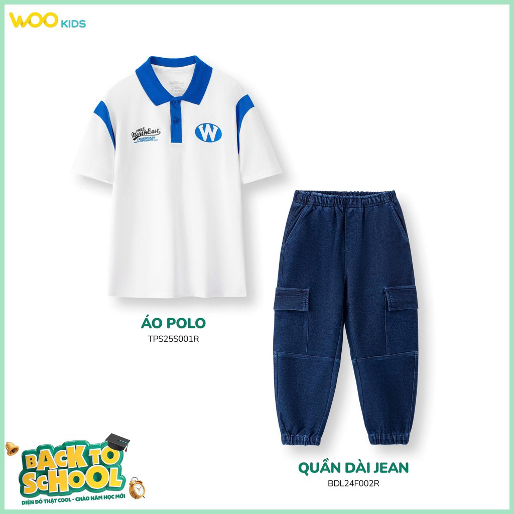 เสื้อยืดคอปกเด็กผู้ชาย (อายุ 6-15 ปี) TPS25S001R แข็งแรง active เสื้อโปโลเด็กชายใส่ไปโรงเรียนและลําล