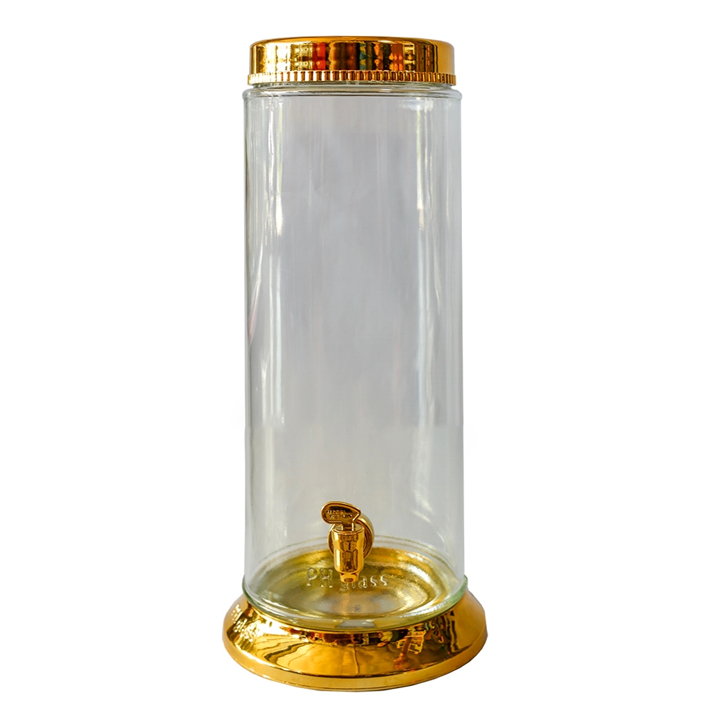 7.8 ลิตร CYLINDER แก้วไวน์ JAR พร้อมจุด