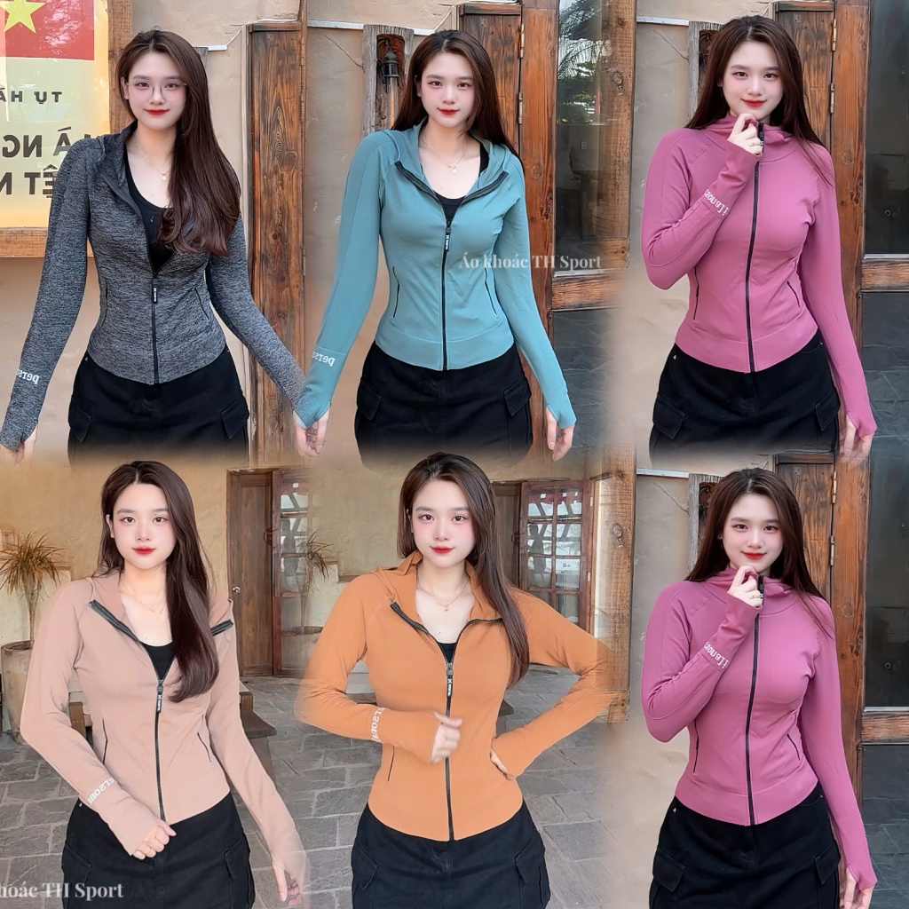 (สินค้าใหม่) เสื้อแจ็คเก็ตกีฬาผู้หญิง TH056 ถัก TH SPORT กระเป๋าซิป UV Sun Protection