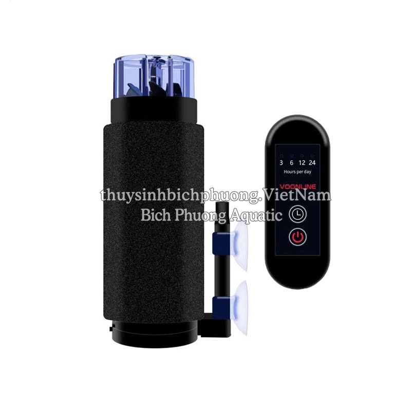 OXY VOONLINE 3 IN 1 UV LIGHT TIMER พร้อมแผ่นกรองหน้าจอแบบรวม, เครื่องเป่าลมออกซิเจน, ALGAE KILLER AQ