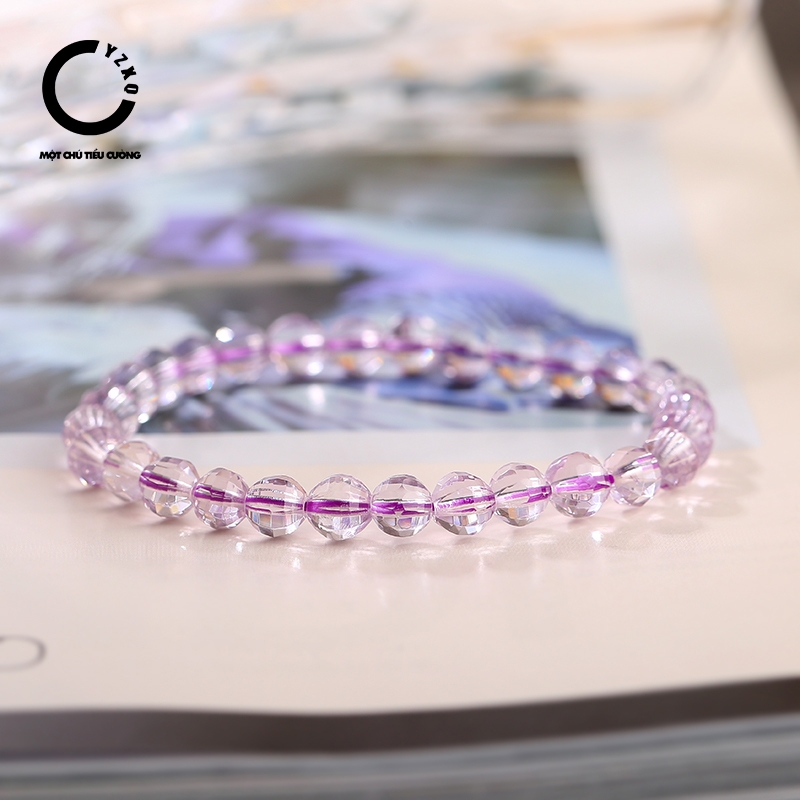 YZXQ Cut Bolivia Amethyst Bracelet - รหัส S57A