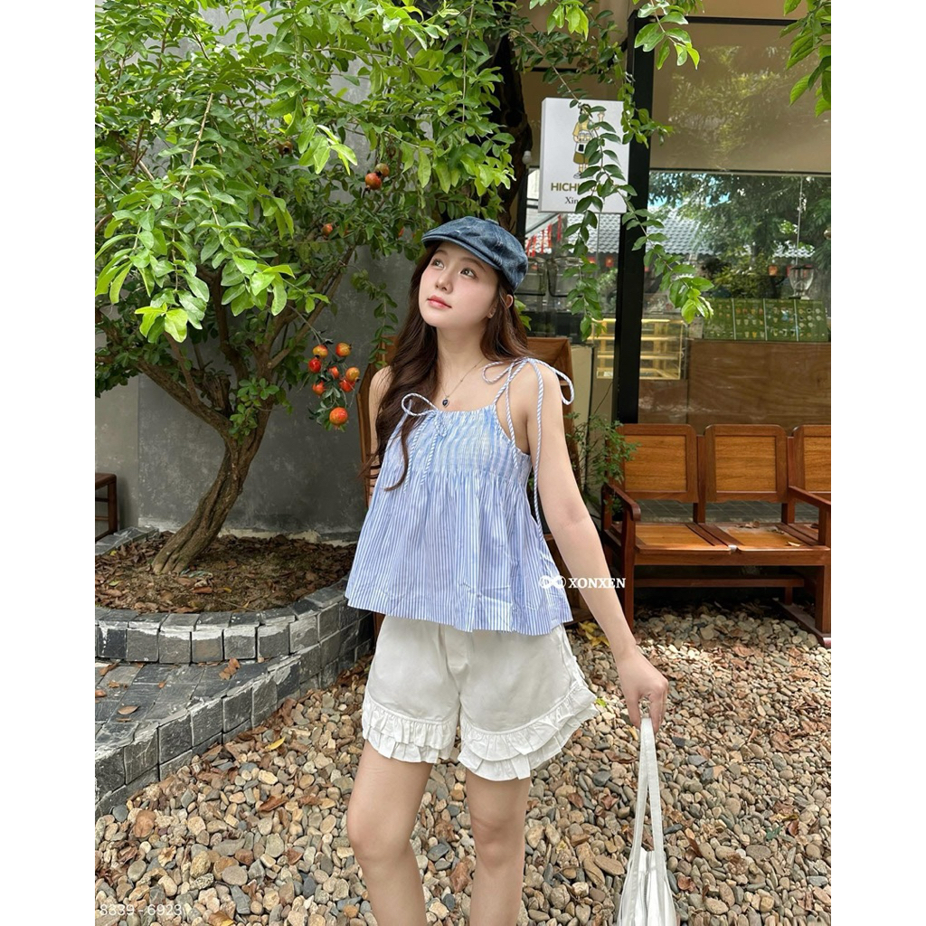 SEEU เสื้อเชิ้ตผ้า 2 สายสะพาย ตุ๊กตาเด็ก XONXEN SHOP CODE 8339