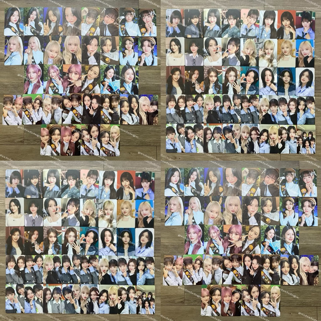 นิตยสาร IVE ของแท้ IVE Gaeul, Leeseo, Wonyoung, Liz, Yujin, Rei fanmeeting Photocard