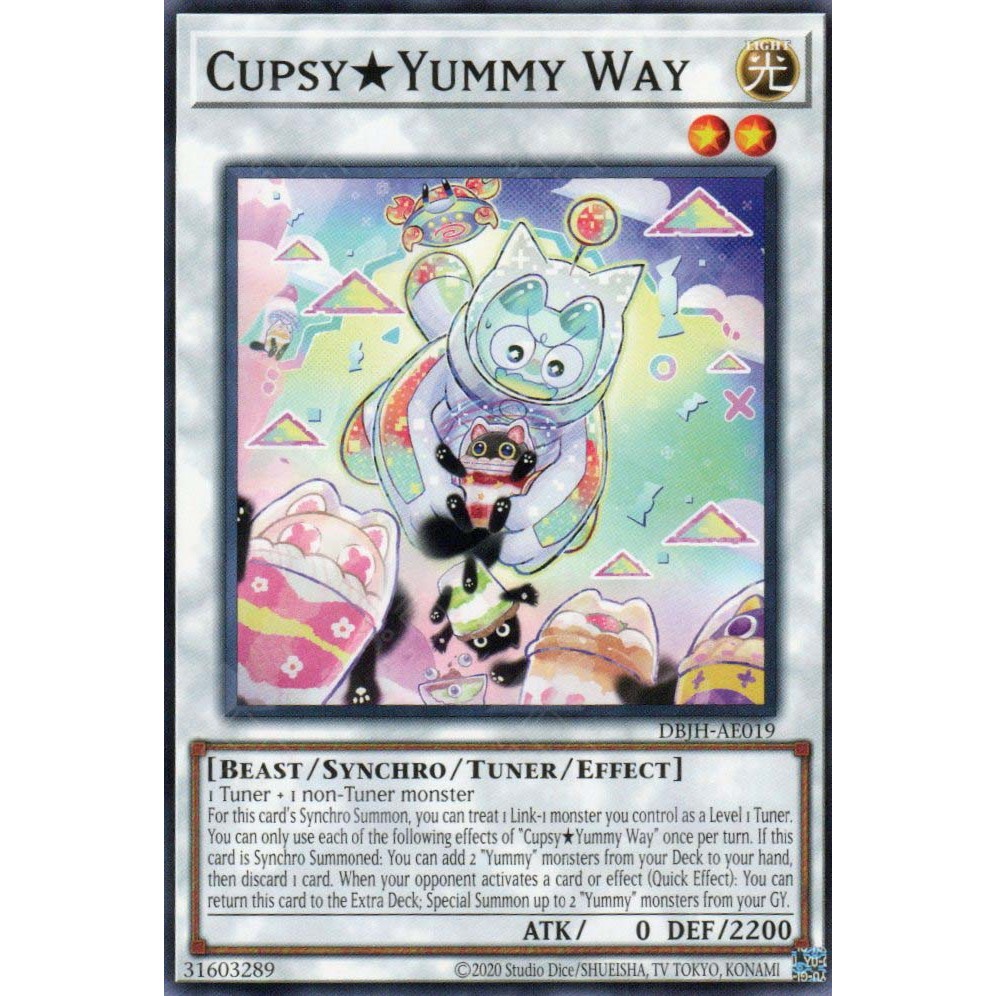 [KW2 Yugioh] [EN-AE] การ์ด DBJH-AE019 Cupsy Yummy Way (N) – ทั่วไป