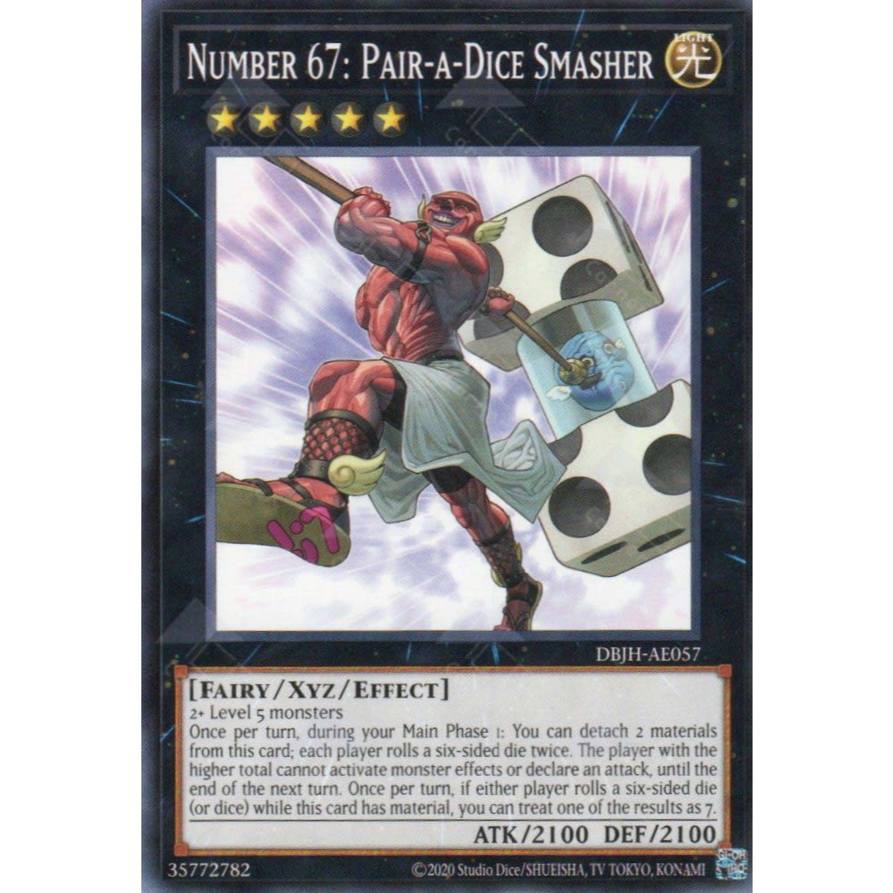 [KW2 Yugioh] [EN-AE] การ์ด DBJH-AE057 หมายเลข 67: คู่-a-Dice Smasher (N) – ทั่วไป