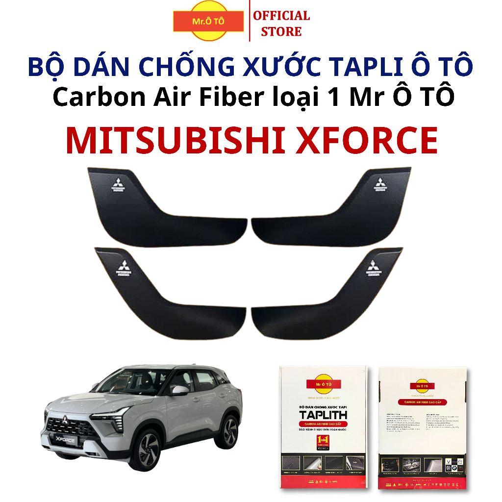 ชุดสติ๊กเกอร์ tapli ป้องกันรอยขีดข่วนคาร์บอนไฟเบอร์สําหรับ MITSUBISHI XFORCE - สินค้าหนาชั้น 1 Mr. อ