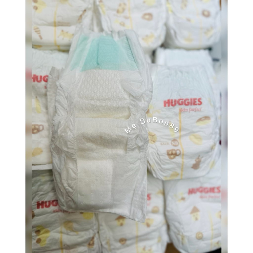 ผ้าอ้อม Huggies Tea Tree 90 ชิ้น / Huggies Skin Perfect sz Newbon สําหรับทารกแรกเกิดสูงสุด 5กก.