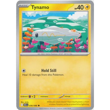 [การ์ดโปเกมอน TCG] Tynamo - 030/086 - Common - BLK