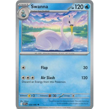 [การ์ดโปเกมอน TCG] Swanna - 026/086 - Uncommon - WHT