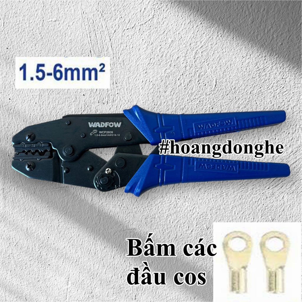 WADFOW WCP2609 Non-Plastic Cos คีมกดไฟฟ้า 1.5-6mm2 ยาว 228mm 9 นิ้ว
